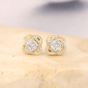 .646 CTW Diamond 3-Way Earrings 14k Twotone Gold JS151E-YG