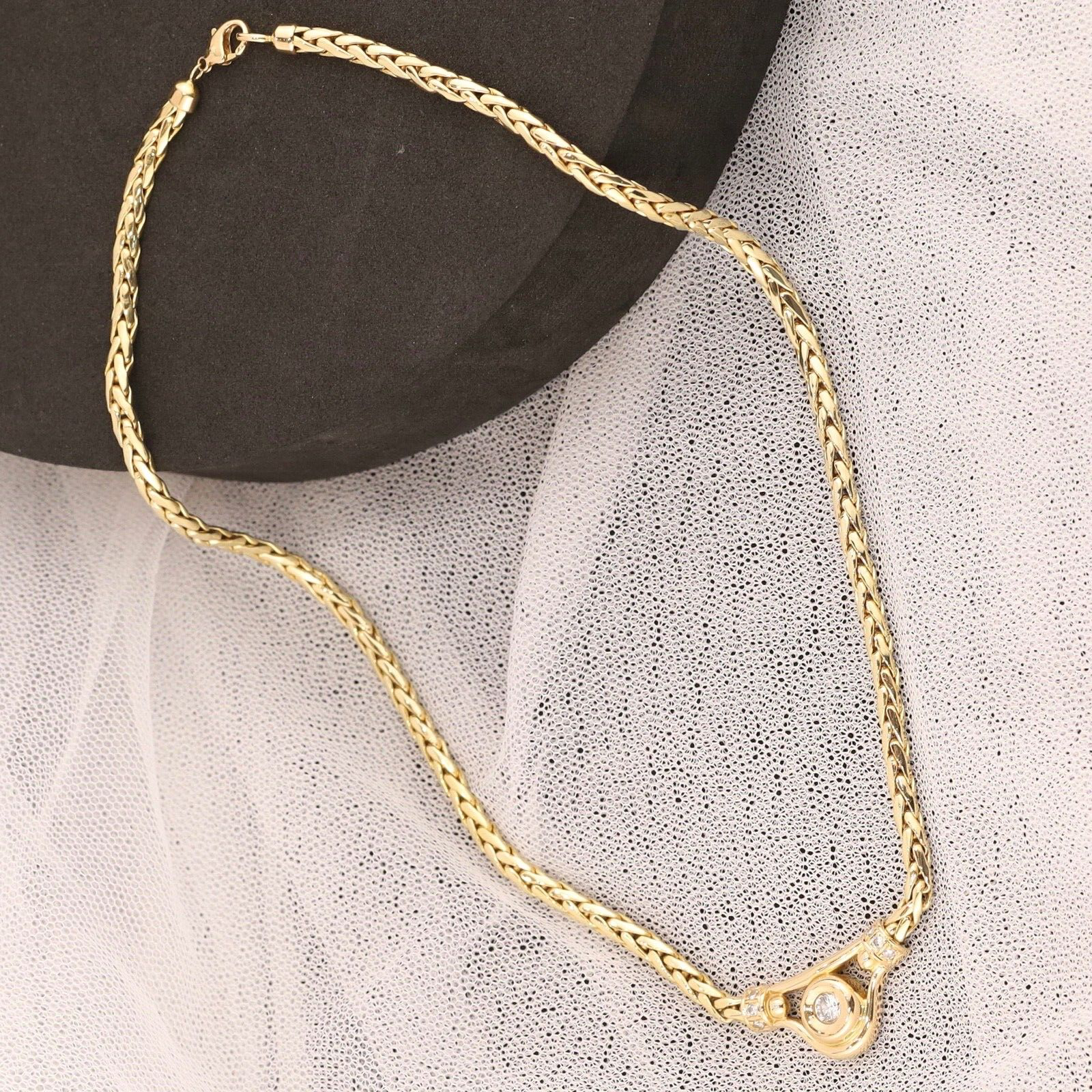 .48 CTW Diamond Necklace 18k Yellow Gold N341-YG