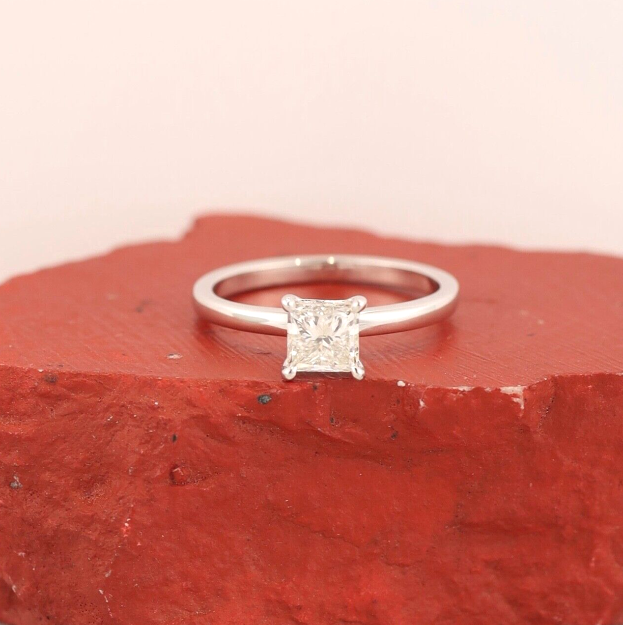 .80 Carat Diamond Engagement Ring 18k White Gold ER0194