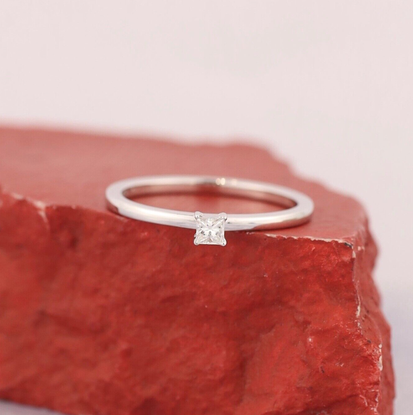 .08 Carat Diamond Engagement Ring 18k White Gold ER0232-WG