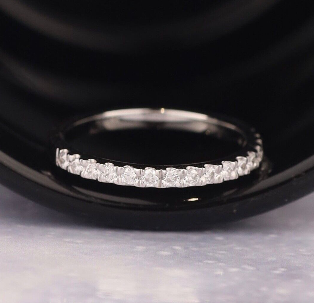 .32 CTW Diamond Half Eternity Ring 18k White Gold HE399-1 WG