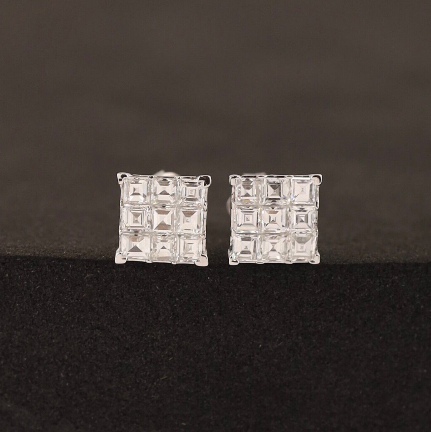 1.30 CTW Diamond Earrings 18k White Gold E040-WG