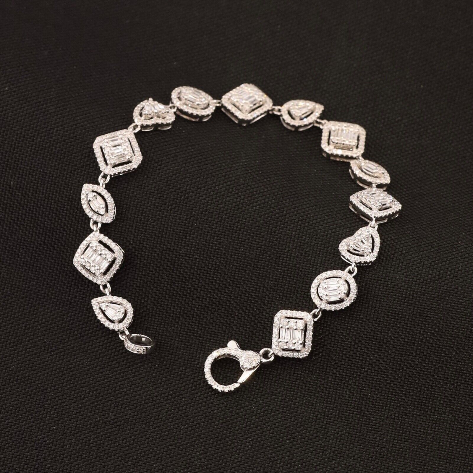 1.89 CTW Diamond Bracelet 14k White Gold B202-WG