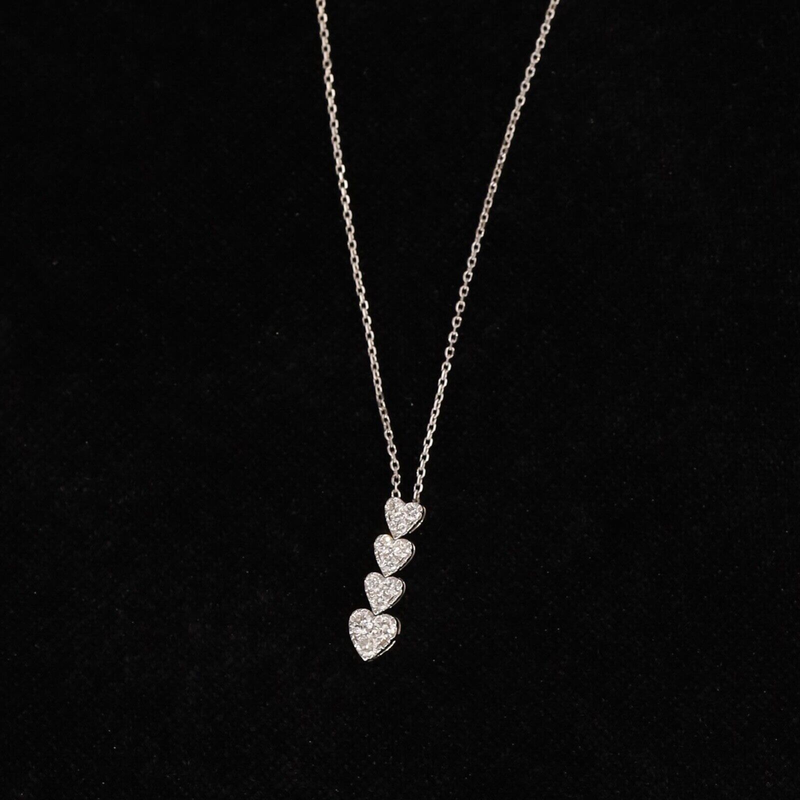 .252 CTW Diamond Necklace 14k White Gold JS221N-WG