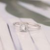 .148 CTW Diamond Engagement Ring 18k White Gold ER0264-2 WG