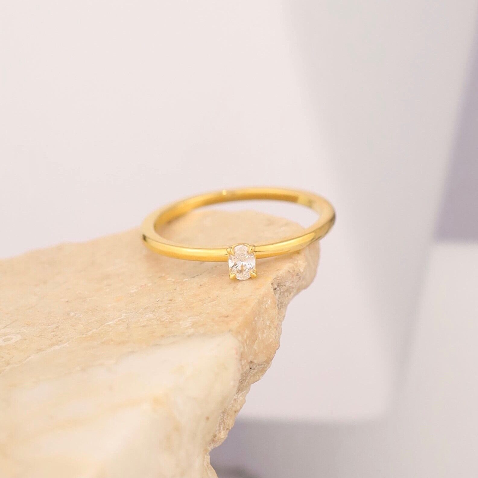 .09 Carat Diamond Engagement Ring 18k Yellow Gold ER0265-1 YG