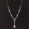 1.406 CTW Diamond Necklace 14k White Gold N352-WG