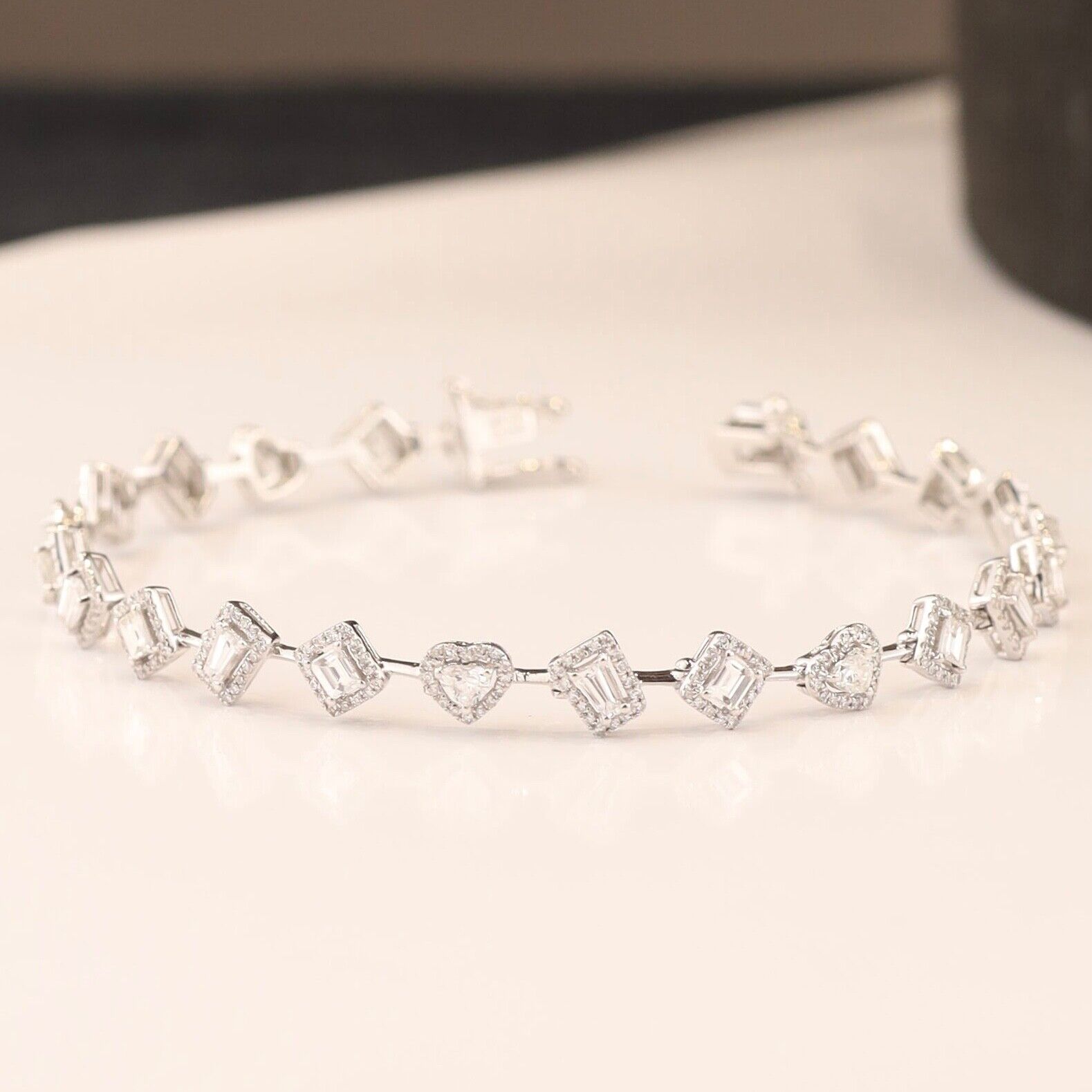 2.485 CTW Diamond Bracelet 14k White Gold B201-WG