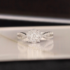 .50 CTW Diamond Engagement Ring 18k White Gold ER0253-WG