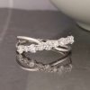 .91 CTW Diamond Half Eternity Ring 18K White Gold HE402