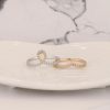 .51 CTW Diamond Rings 18K Tri-Color Gold PR368-TRI