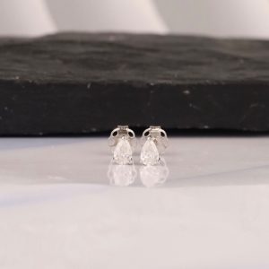 .32 CTW Diamond Stud Earrings 18K White Gold E077-WG