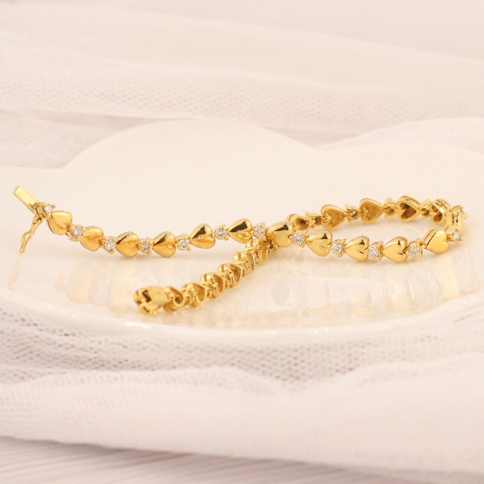 .62 CTW Diamond Bracelet 14k Yellow Gold B209-YG