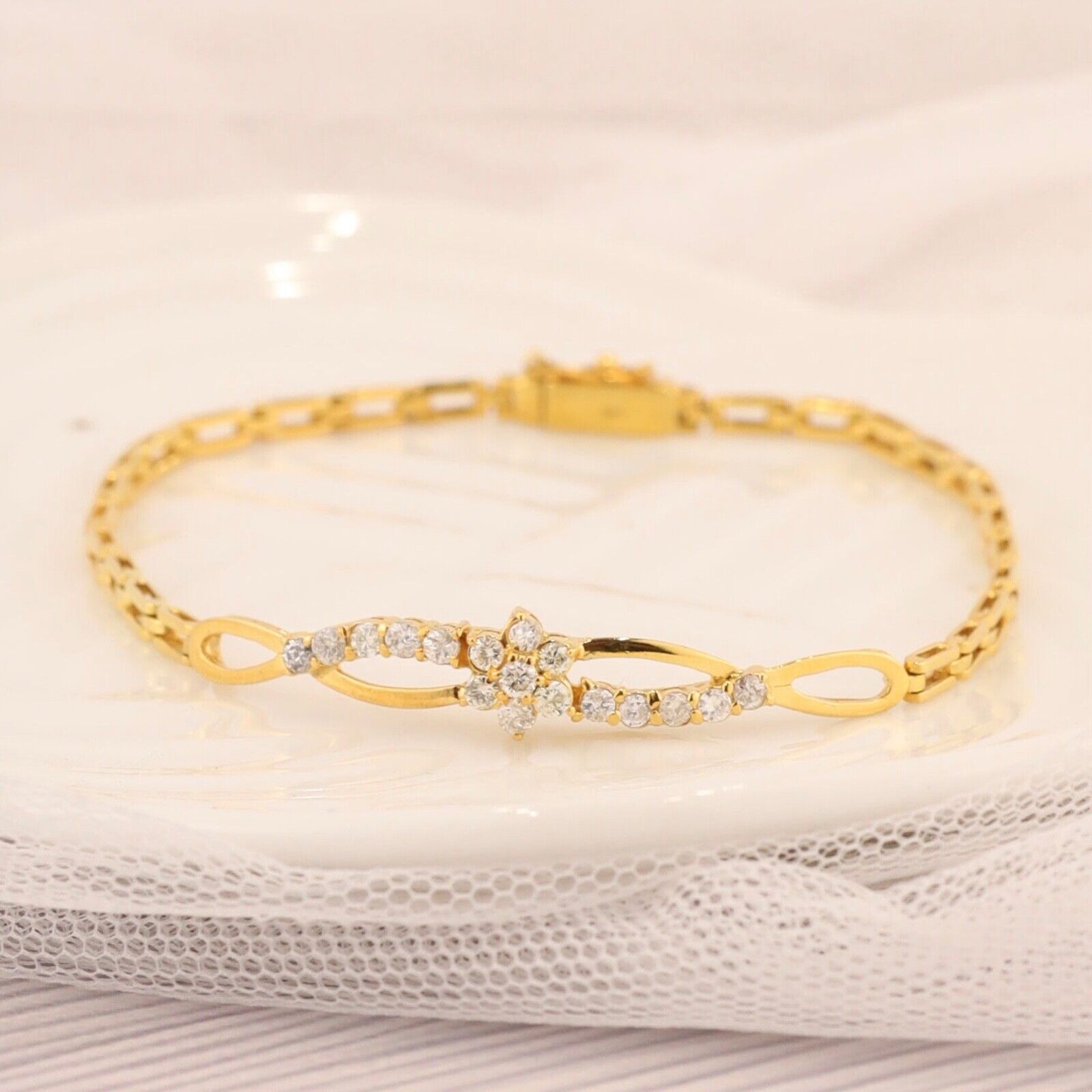 .51 CTW Diamond Bracelet 14k Yellow Gold B210-YG