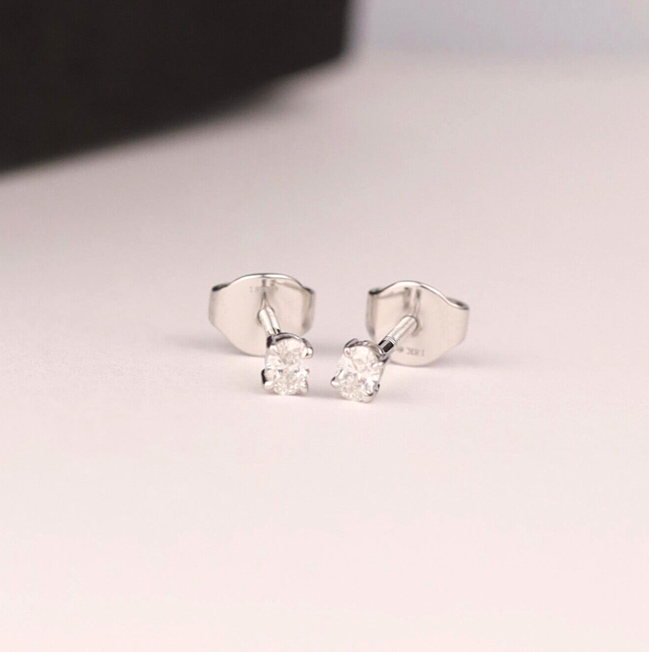 .20 CTW Diamond Stud Earrings 18k White Gold E061-WG