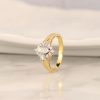 .55 CTW Diamond Ring 14k Yellow Gold JS224R-YG