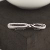 .50 CTW Diamond 2-Way Brooch & Necktie Clip 18k White Gold BN01