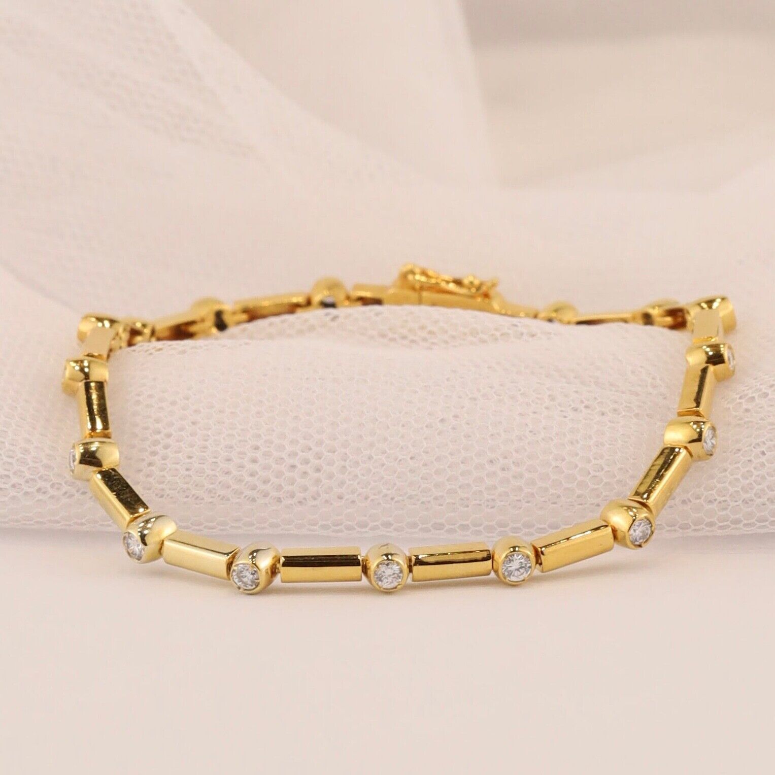 1.10 CTW Diamond Bracelet 14k Yellow Gold B205-YG
