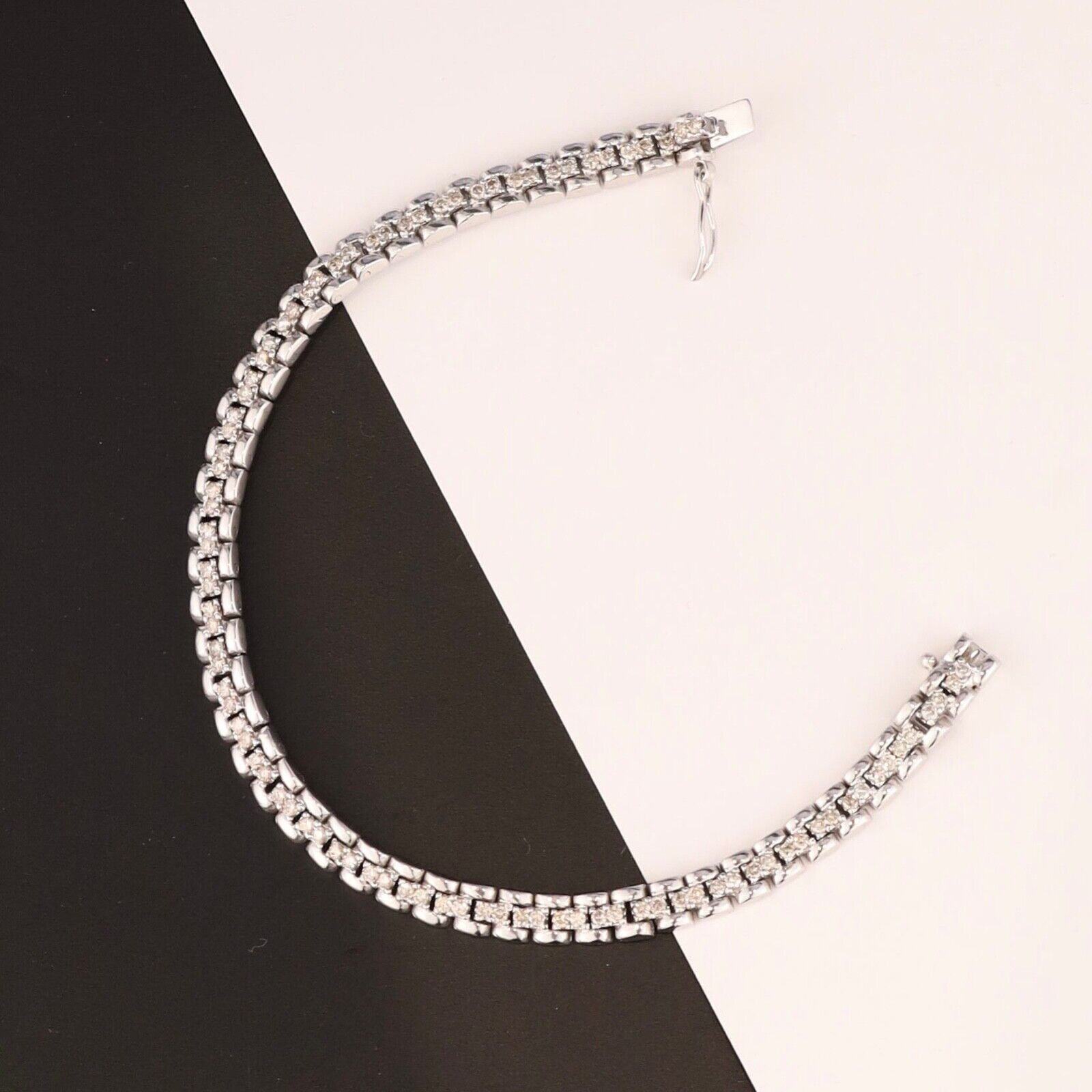 1.50 CTW Diamond Bracelet 14k White Gold B217-WG