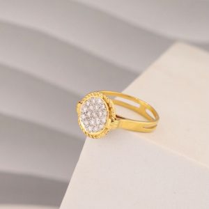 .30 CTW Diamond Ring 14k Yellow Gold R352-YG