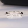 .27 CTW Diamond Half Eternity Ring 18K White Gold HE416-1 WG