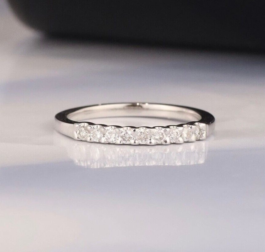 .27 CTW Diamond Half Eternity Ring 18K White Gold HE416-1 WG