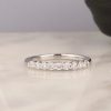 .36 CTW Diamond Half Eternity Ring 18k White Gold HE415-1 WG