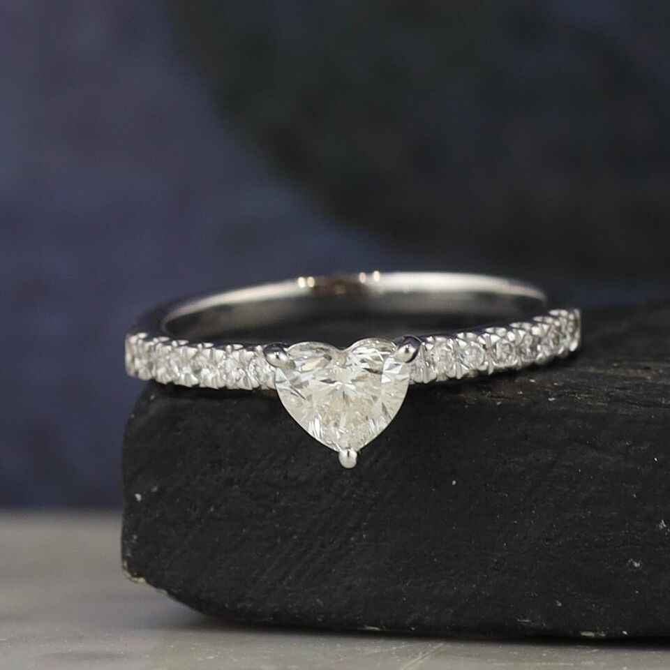 .68 CTW Diamond Engagement Ring 18K White Gold ER0314-WG