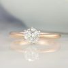 .65 CTW Diamond Engagement Ring 14K Twotone Gold ER0316-WRG