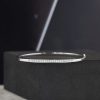 .44 CTW Diamond Bangle 10K White Gold B221-WG