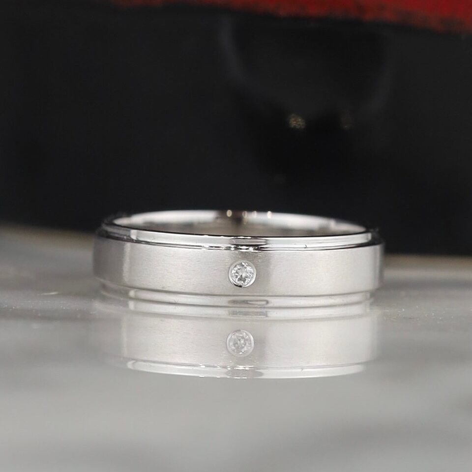 .02 Carat Diamond Wedding Ring 18K White Gold WR436-1 WG