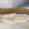 1.832 CTW Diamond Inside & Out Loop Earrings 18K Yellow Gold E086-YG