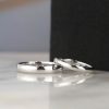 18K White Gold Wedding Rings WR422-WG