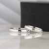 18K White Gold Wedding Rings WR423-WG