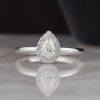 GIA .35 Carat Diamond w/.08 CTW Engagement Ring 18K White Gold ER0322-WG