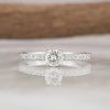 .50 CTW Diamond Engagement Ring 18K White Gold ER0325-WG