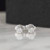 .18 CTW Diamond Stud Earrings 18K White Gold E092-WG