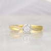 .108 CTW Diamond Engagement Ring 18K Yellow Gold ER652-1 Yg