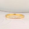 .08 CTW Diamond Half Eternity Ring 18k Yellow Gold HE420-YG