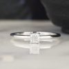 GIA-Certified .30 Carat Diamond Engagement Ring 18K White Gold ER0317-WG