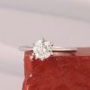 GIA-Certified 1.00 Carat Diamond Engagement Ring 18k White Gold ER0293-WG