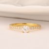 .48 CTW Diamond Engagement Ring 18k Yellow Gold ER0296-YG