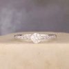 .46 CTW Diamond Engagement Ring 18k White Gold ER0297-WG