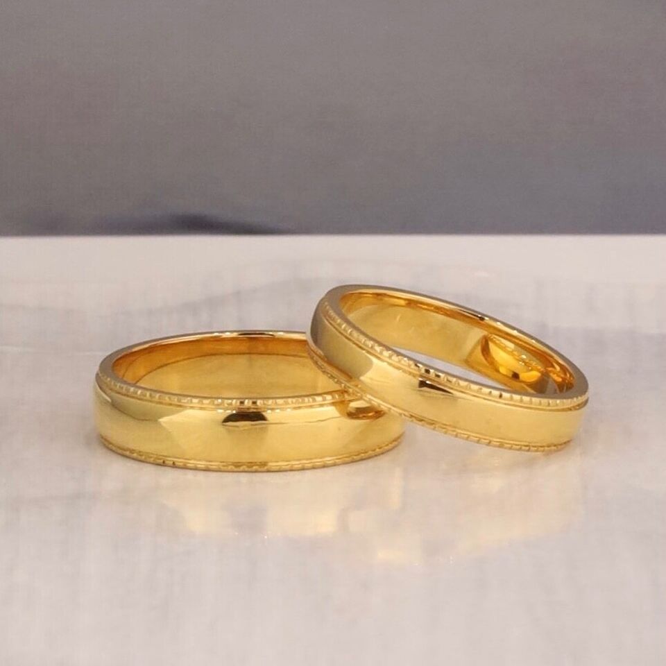 Wedding Rings 18k Yellow Gold WR199-1 YG