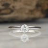 GIA-Certified .40 Carat Diamond Engagement Ring 18K White Gold ER0302-WG