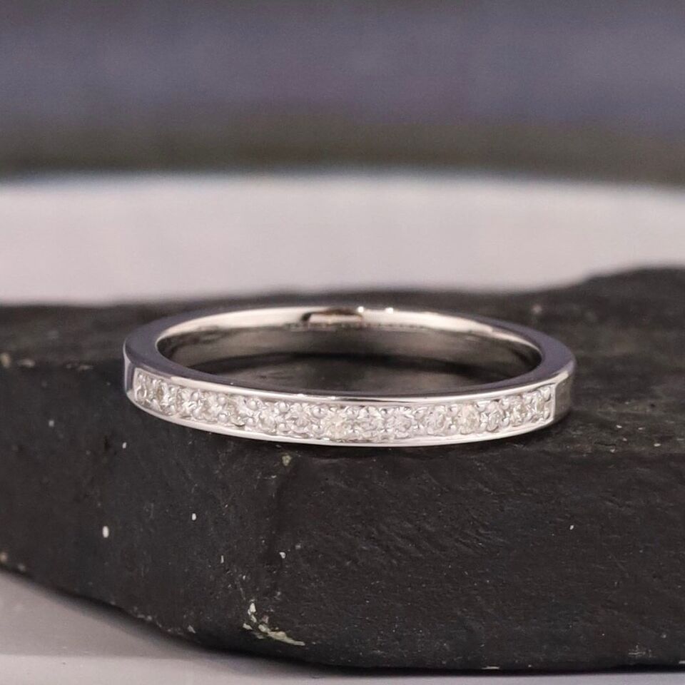 .15 CTW Diamond Wedding Ring 14k White Gold WR278A-4 WG
