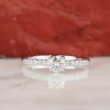 .52 CTW Diamond Engagement Ring 18K White Gold ER0307-WG