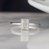 GIA-Certified 1.01 Carat Diamond Engagement Ring 18K White Gold ER0312-WG