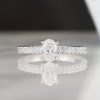 .64 CTW Diamond Engagement Ring 18K White Gold ER0313-WG