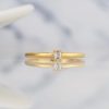 .07 Carat Diamond Engagement Ring 18K Yellow Gold ER0340-1 YG